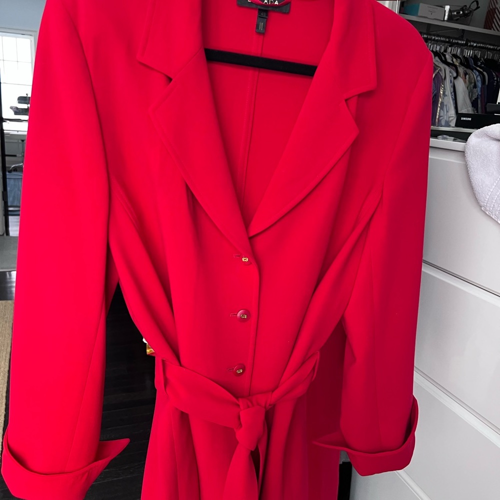 Escada Vibrant Red Suit Jacket